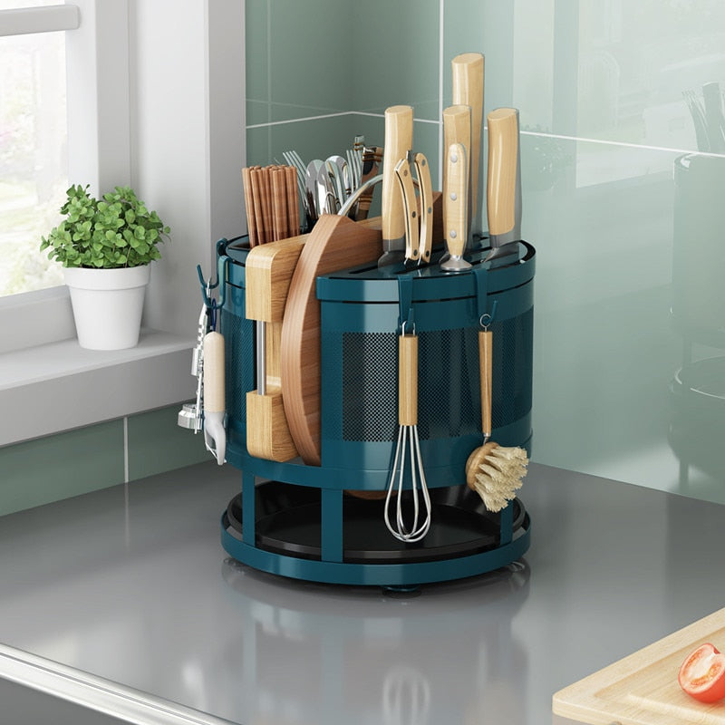 360�� Rotating Kitchen Organizer Shelf Box
