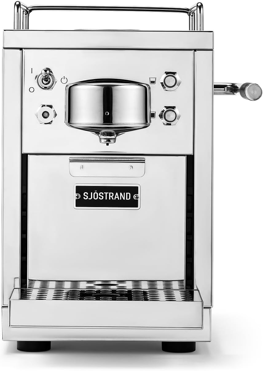 Die Original 2 Kaffeemaschine, Nespresso® kompatible Kapselmaschine, Espressomaschine aus Edelstahl, skandinavisches Design, langlebige, reparierbare Kaffeemaschine
