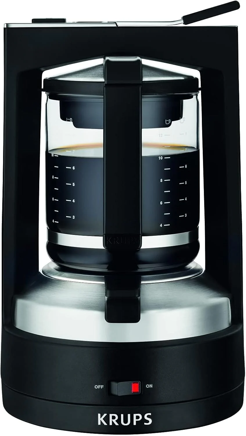 Krups KM4689 Filterkaffeemaschine T8 | 850 Watt | Automatische Abschaltung | 8-12 Tassen | Beleuchteter Ein-/ Ausschalter | Schwarz