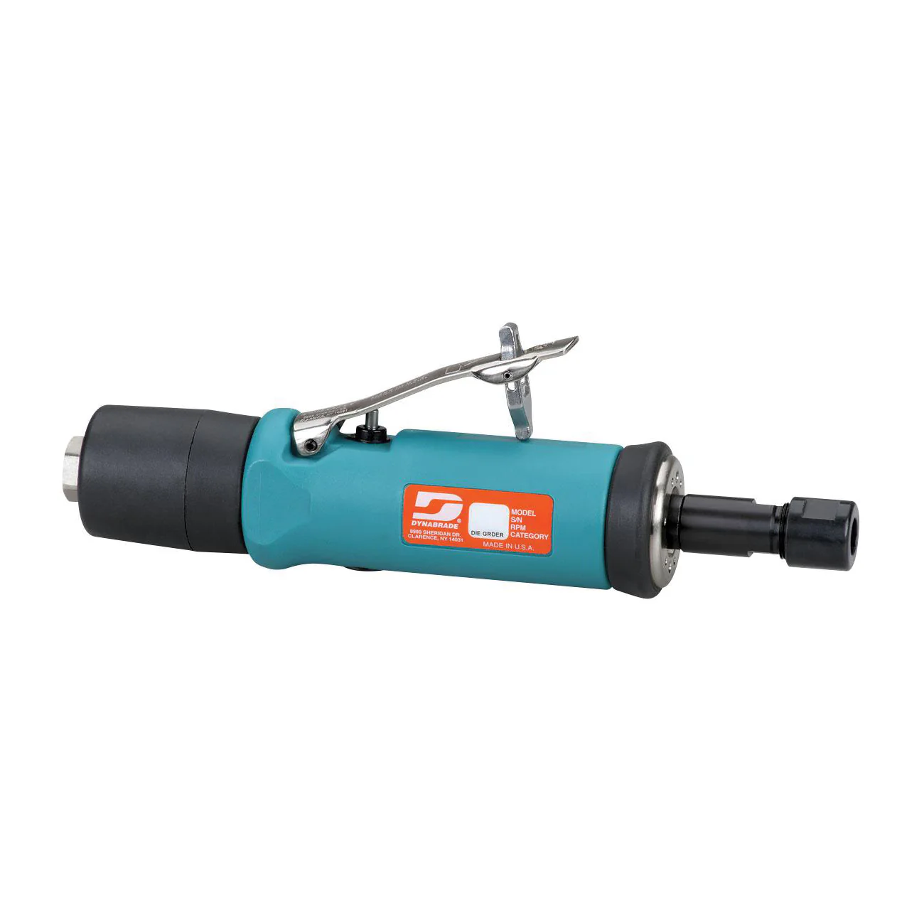 Dynabrade 51305  ~  .5 Hp Straight-Line Die Grinder 18000 Rpm Gearless Extended Rear Exhaust 1/4 Inch Collet