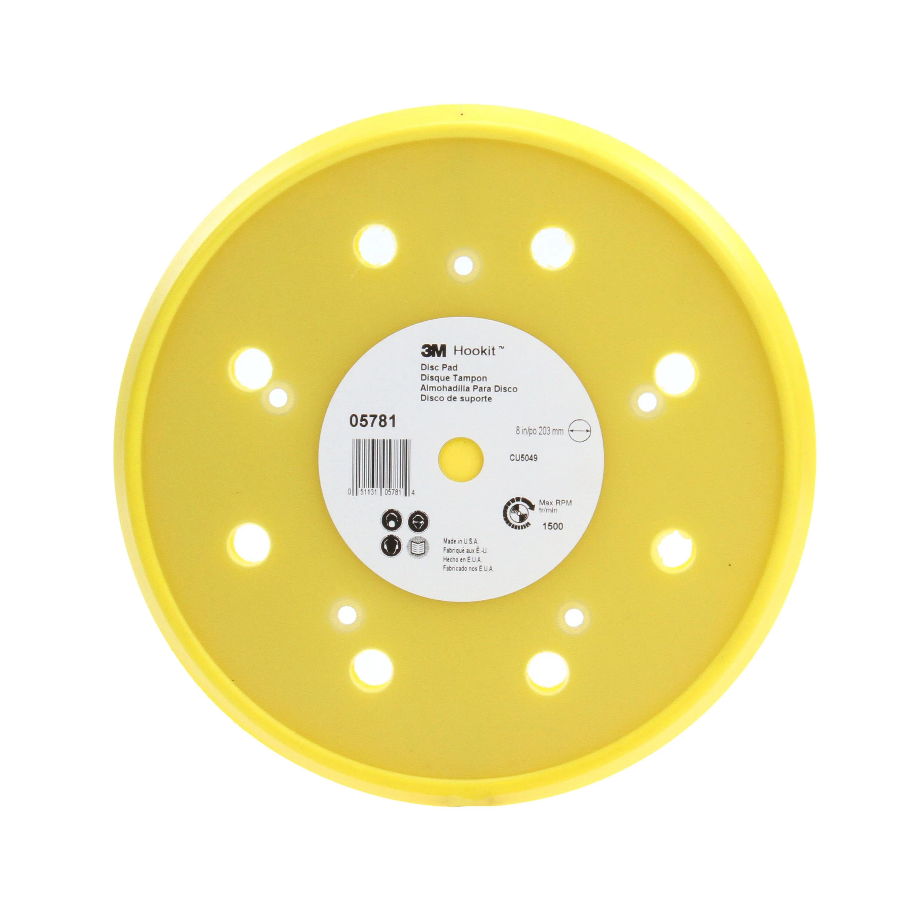 3M 05781  ~  Hookit Dust Free Disc Pad 0578 8 in (20.32 cm)