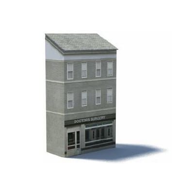 Background Terrace Shop (greeny/gray, 8 windows, 3 levels)