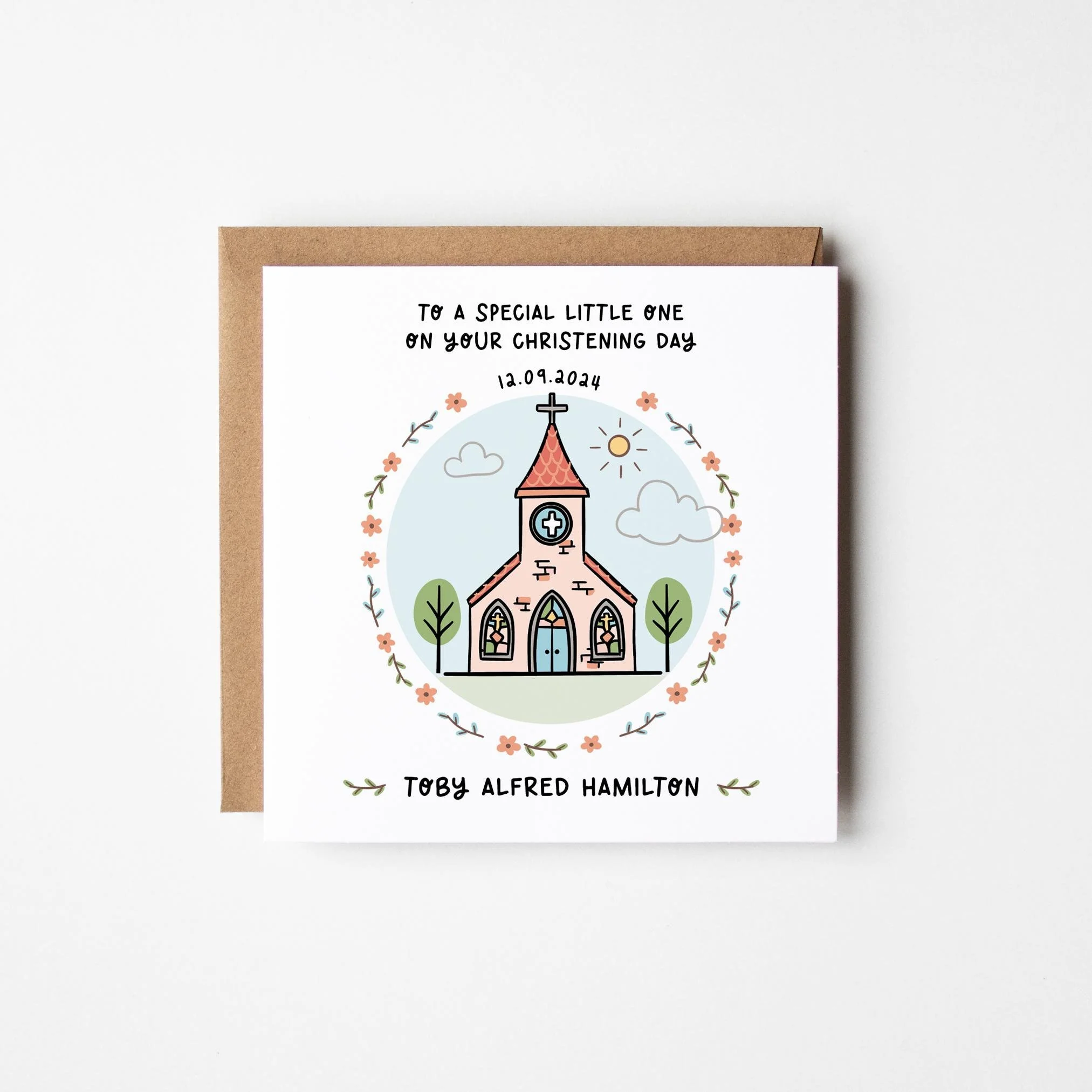 Christening Card ? Personalised Christening Card ? Baptism Card ? Naming Day Card ? On Your Christening Day Card ? Baptism Day Card