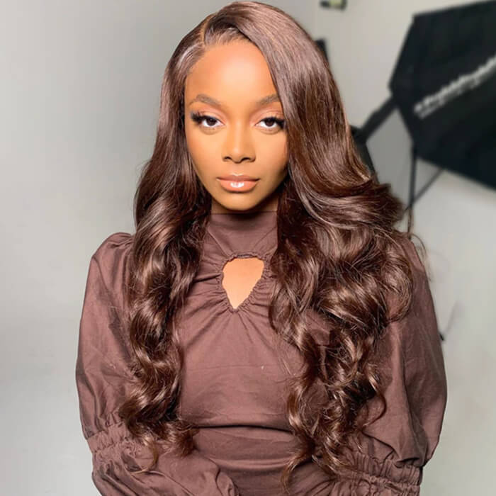 2 Wigs=$189|18 Inches 5X5 HD Lace Highlight Straight Wig+20'' Brown 5x5 HD Lace Body Wave Wig