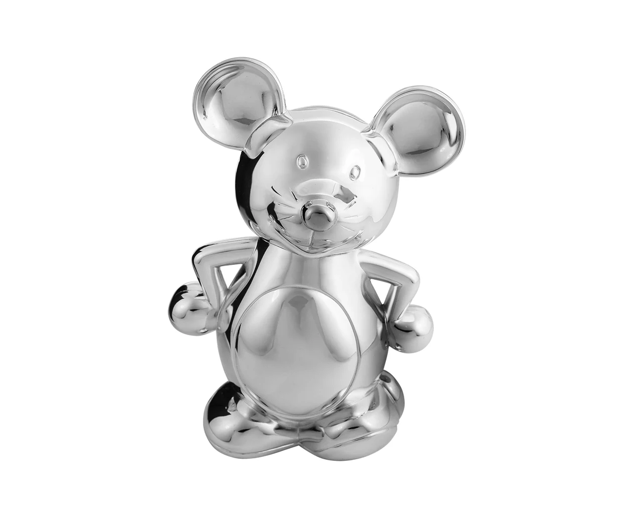 Mouse Silver Plated Money Box