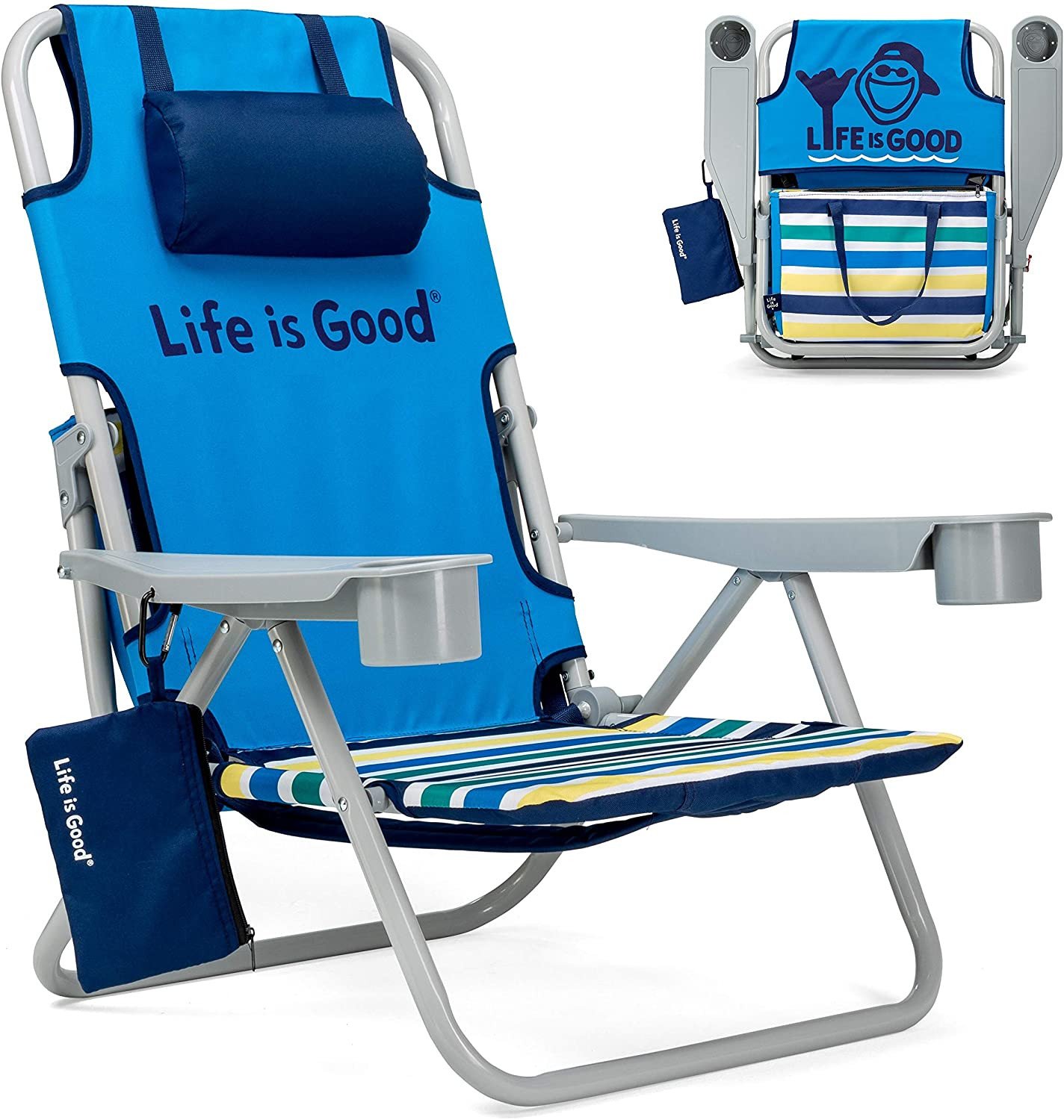 2025 ake Blue Beach Chair, Short