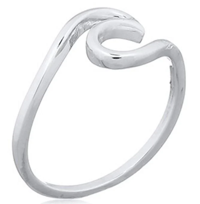 Laihas Sea Wave Sterling Silver Ring Ass sizes