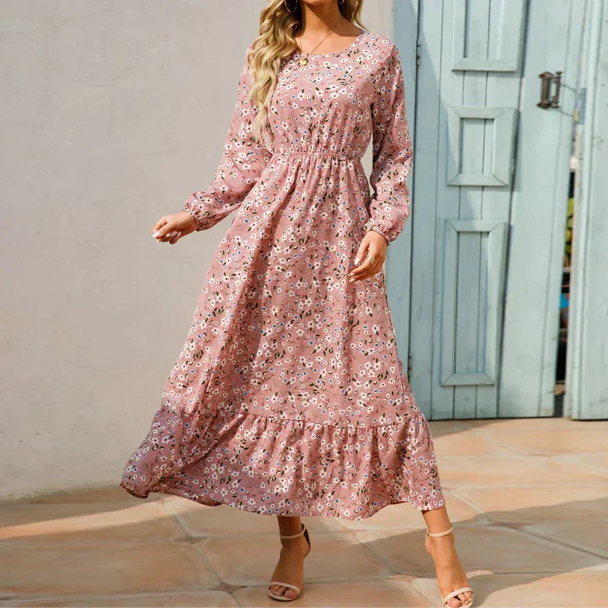 Womena??s Floral Maxi Dress Lightweight Flowing Summer Style