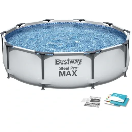 BASEN OGRODOWY STELAŻOWY Z POMPĄ 305 X 76 CM FULL ZESTAW 18W1 BESTWAY