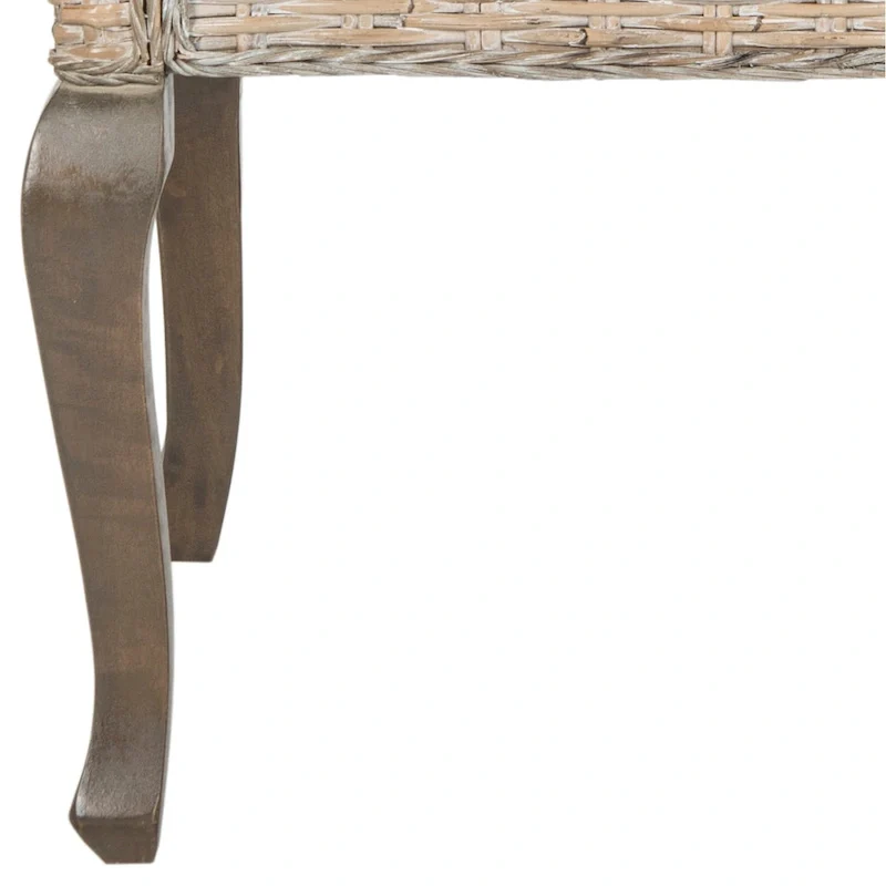 SAFAVIEH Alearda Natural Dining Chair (Set of 2) - 23 x 24.4 x 34 - 23Wx24Dx34H