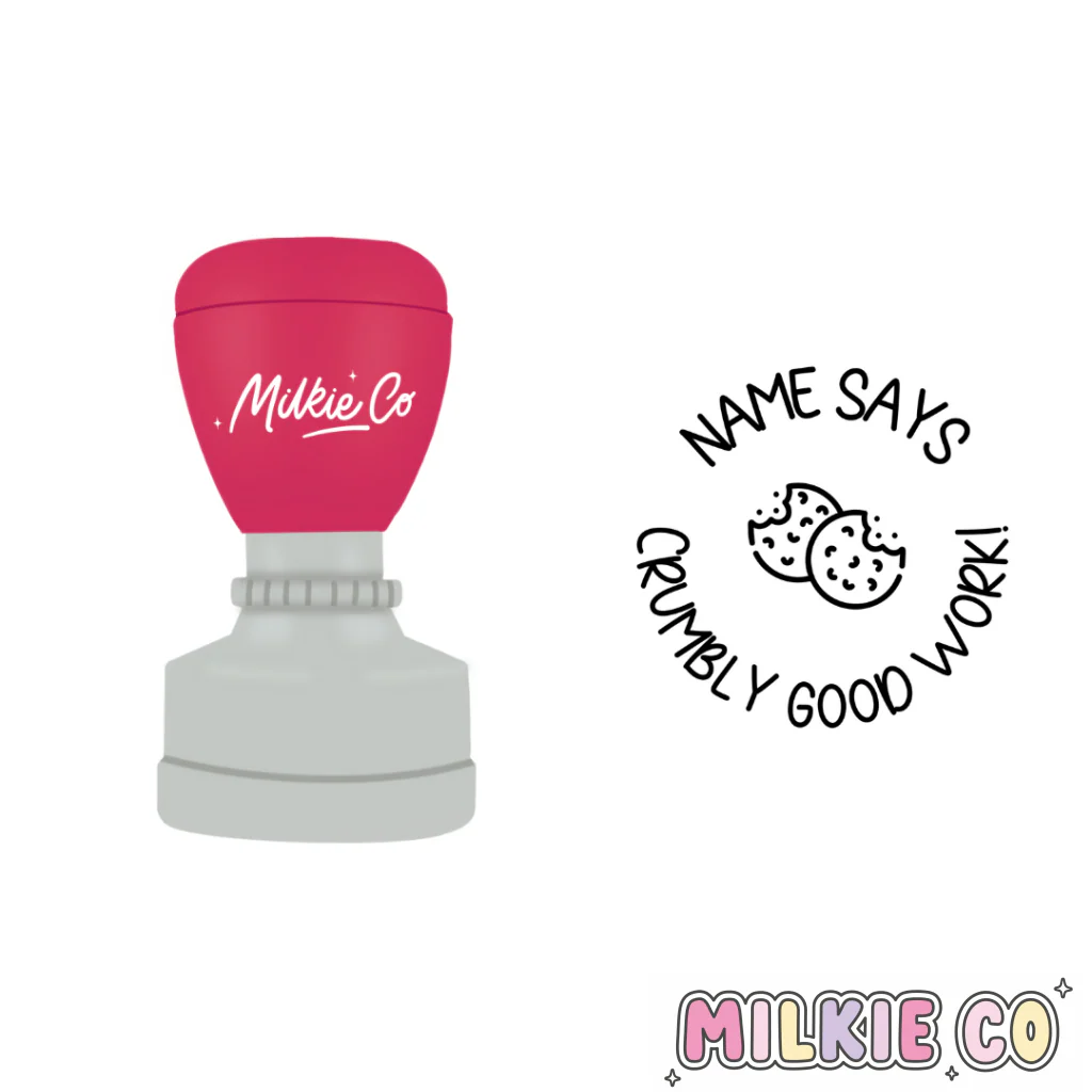 'Crumbly good work!' Stamp