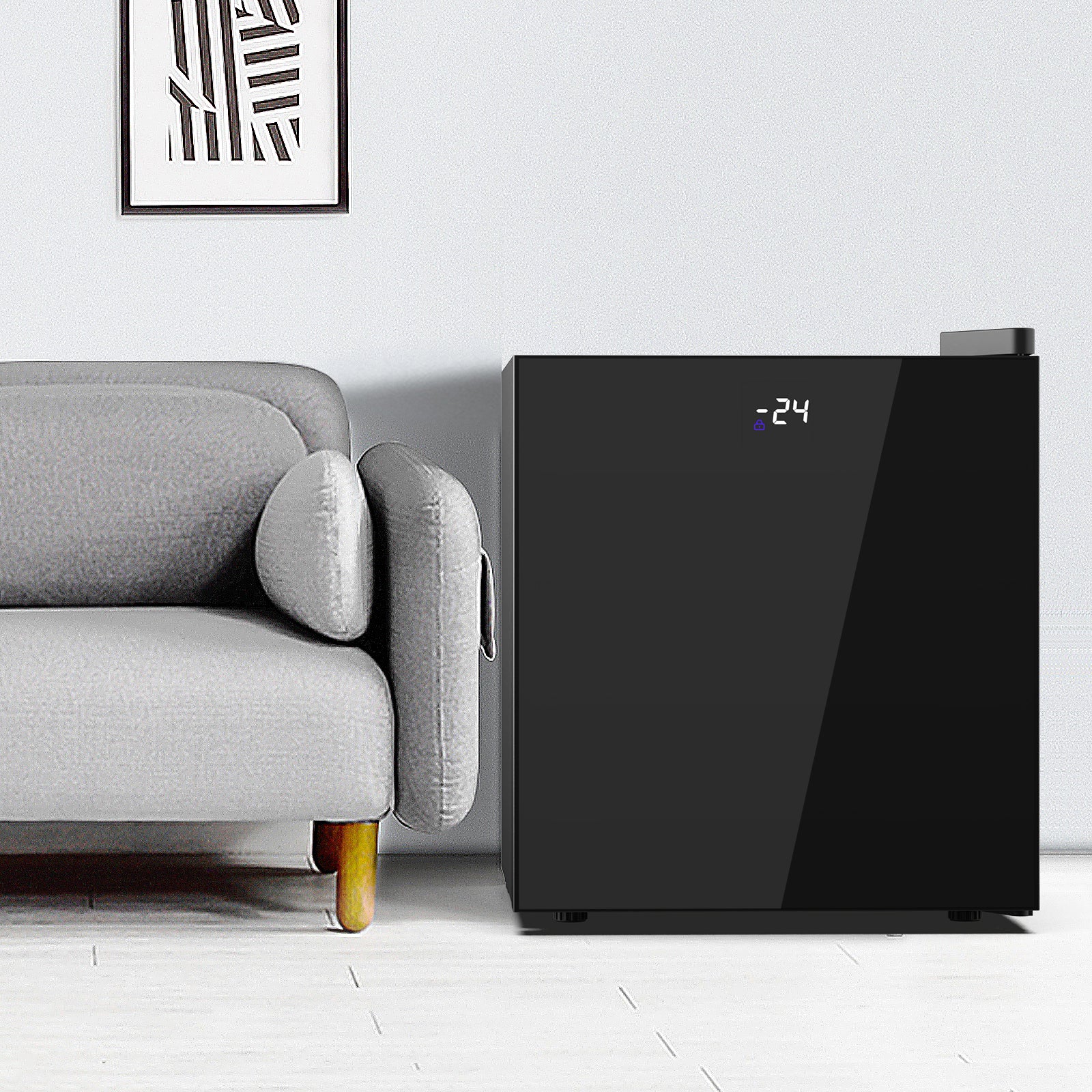 32L Mini Upright Freezer Digital Display