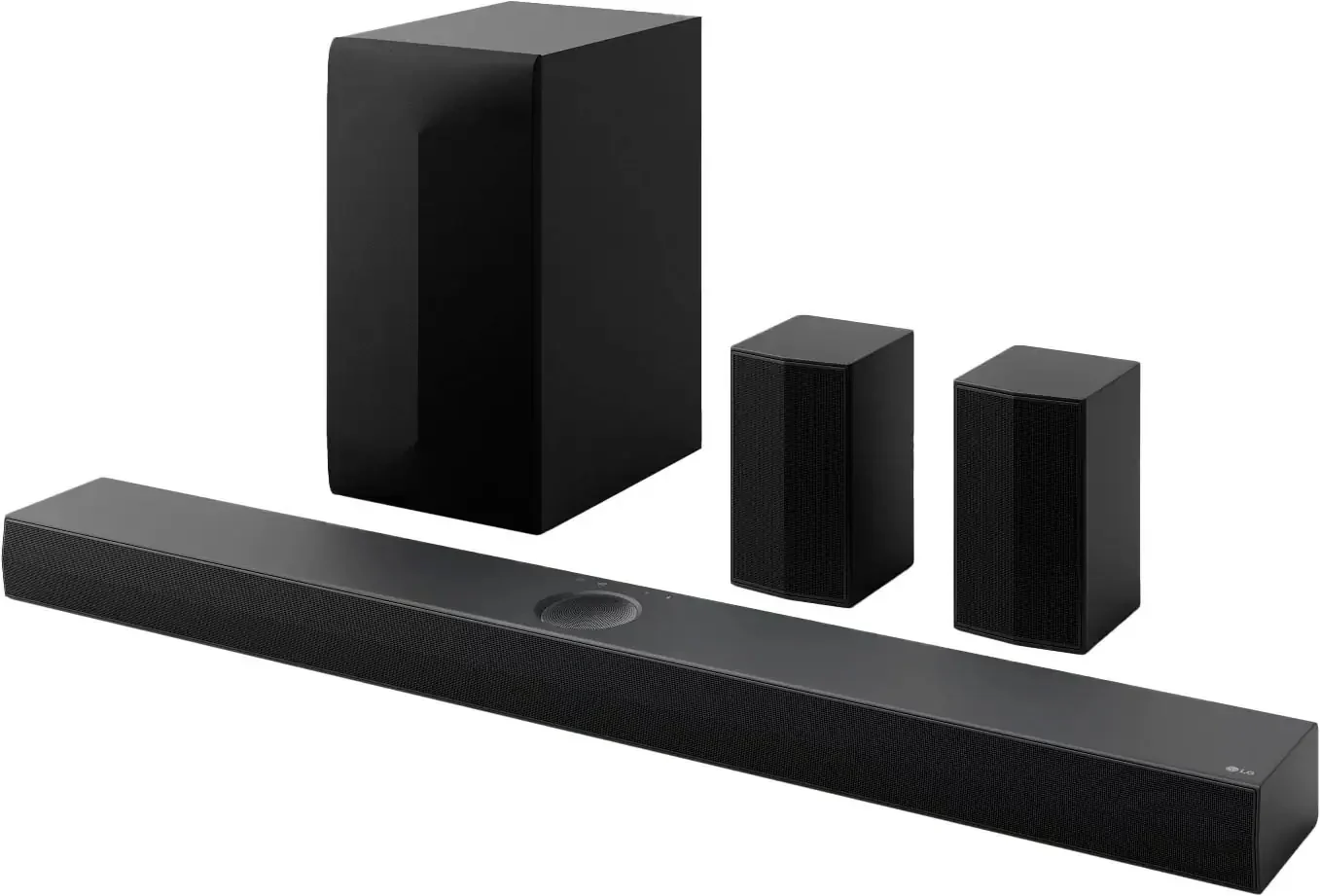 LG – 5.1.1 csatornás S70TR házimozi soundbar vezeték nélküli mélynyomóval és hátsó hangszórókkal, Dolby Atmos, WOW Orchestra – fekete