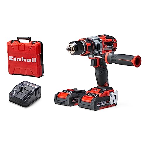 Einhell Cacciavite cordless TE CD 18 Li i Brushless Power X Change (con funzione di impatto, Li Ion, 18 V, 2 velocità, 60 Nm, luce LED, custodia, incl. 2 batterie da 2,0 Ah e caricabatterie) : Amazon.it: Fai da te
