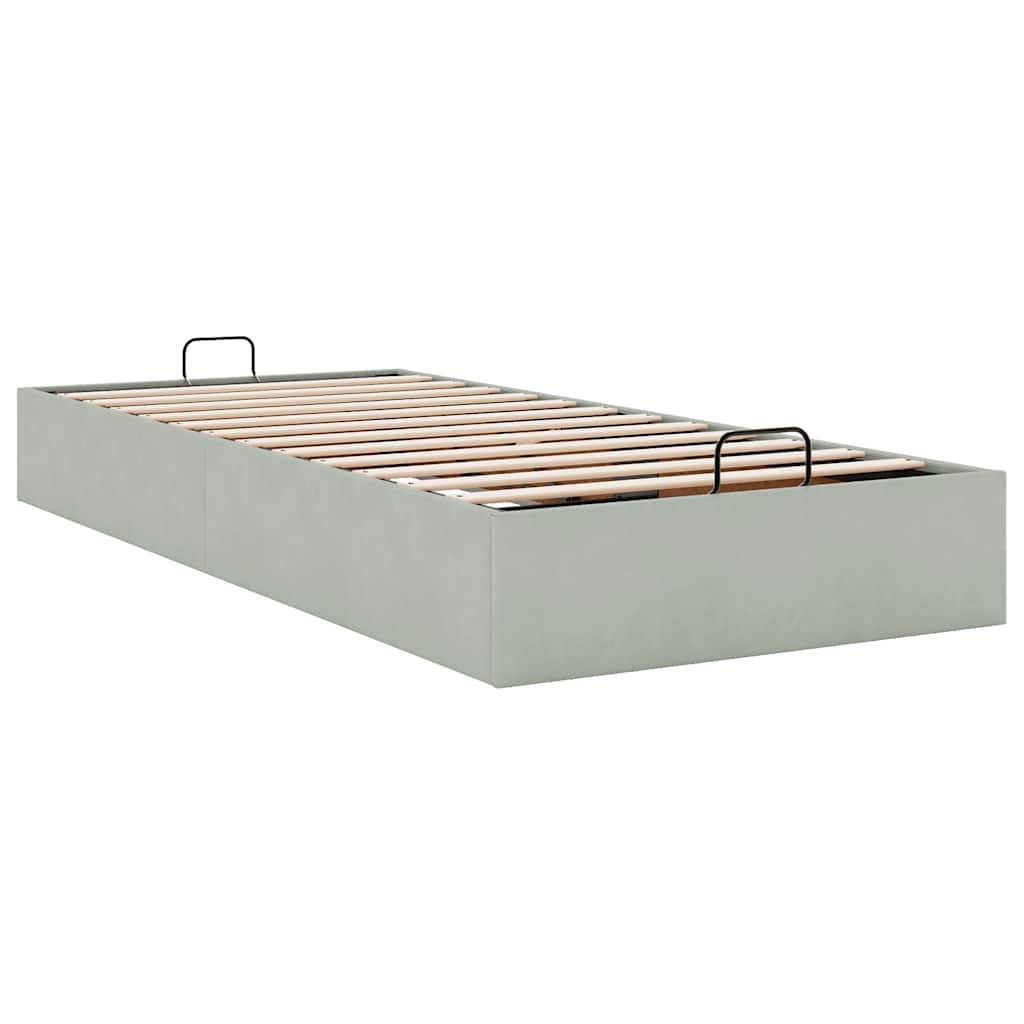 Struttura Letto Pouf Senza Materasso 100x200 cm Velluto