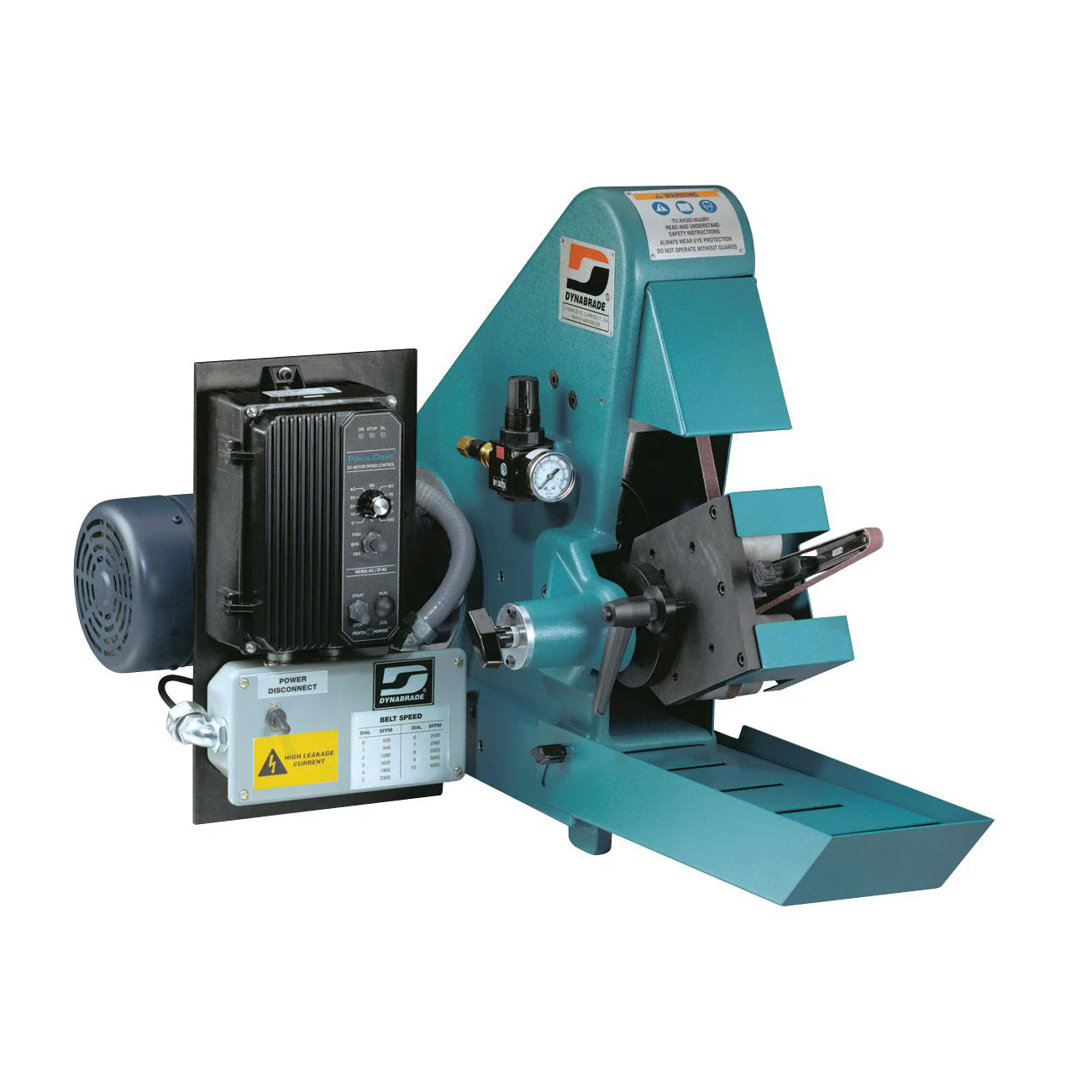Dynabrade 64881  ~  Variable Speed Versatility Grinder 1 Hp 230 V (Ac) 1 Phase 50 Hz 600-4000 Sfpm For 1/4-2 Inch W X 72 Inch L (6-51 mm X 122 Cm) Belts