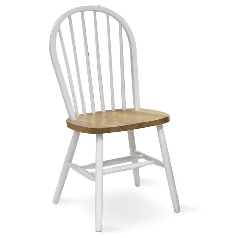 International Concepts Solid Wood Windsor Spindle Back Dining Chair