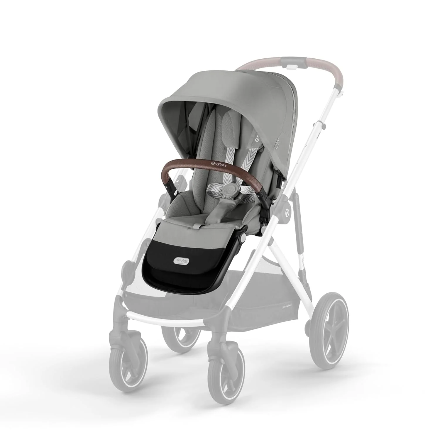 CYBEX Gold Sitzeinheit für Kinderwagen GAZELLE S und e-GAZELLE S, Ab Geburt bis ca. 4 Jahre, Moon Black