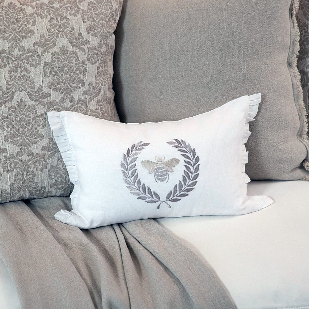 Bumble Bee Linen Decor Pillow