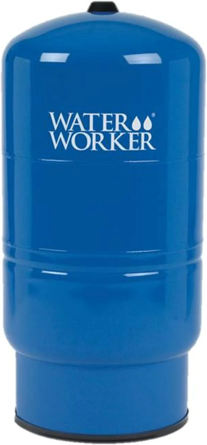 WaterWorker HT-30B Vertical Pressure Well Tank, 30-Gallon Capacity, Butyl Diaphragm, Blue