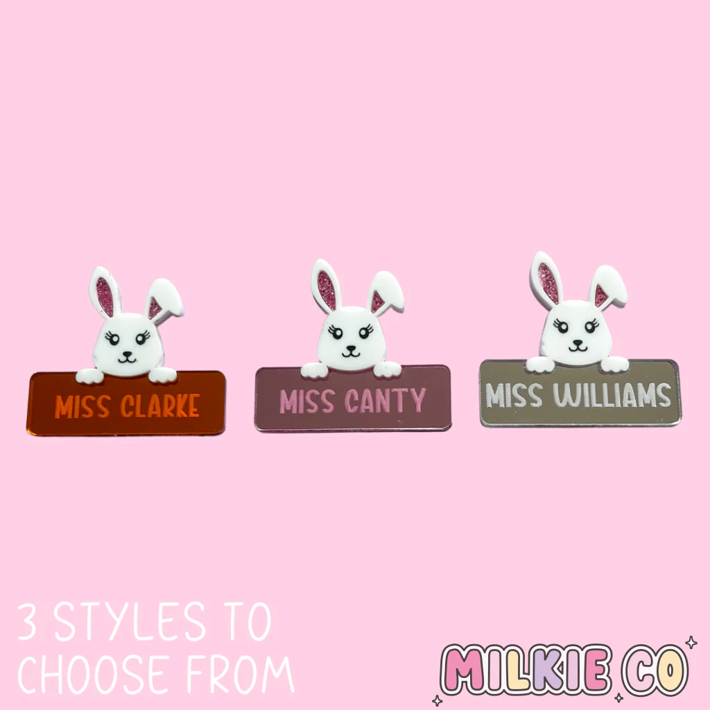 Bunny Name Badge