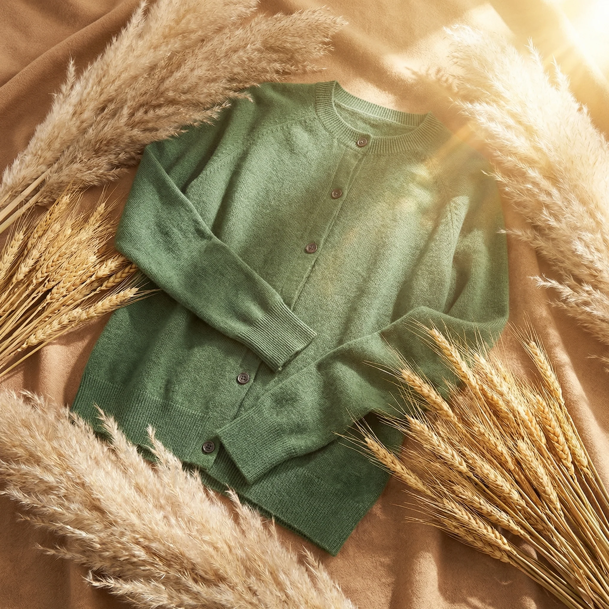 Women��s Merino Wool Cardigan Classic Fit Elegant Layering Piece