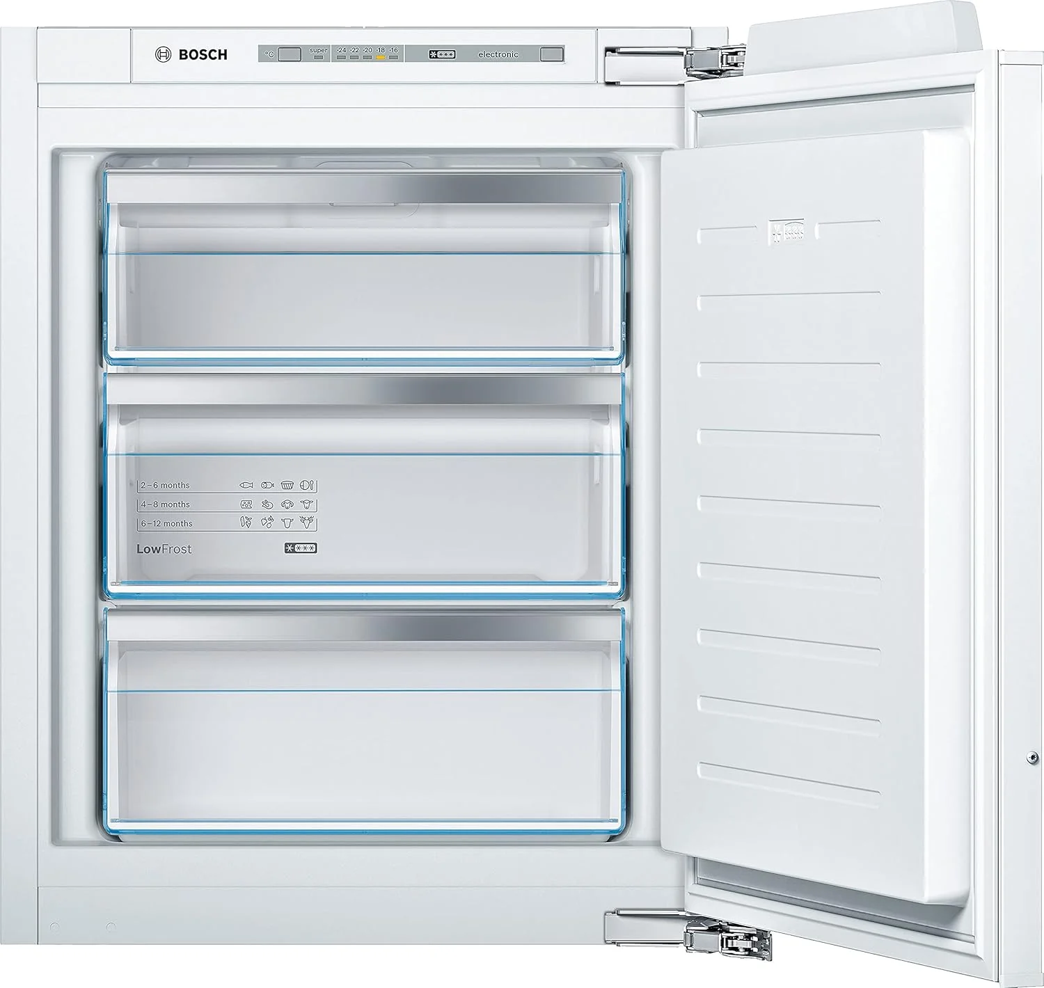 Bosch GIV11ADC0 Serie 6 Congelatore da incasso, 95 kWh, anno, 70 l, LowFrost, FreshSense, 72 x 56