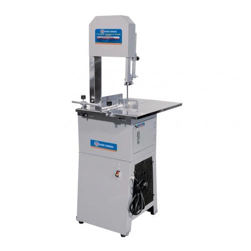 King Canada KC-10MB  ~  Bandsaw Meat 10 Inch 3/4 Hp Motor Fence & Push Plate Meat Grinder With 3 Interchangeable Knives Sausage Filler & Meat Packer Meat Packer