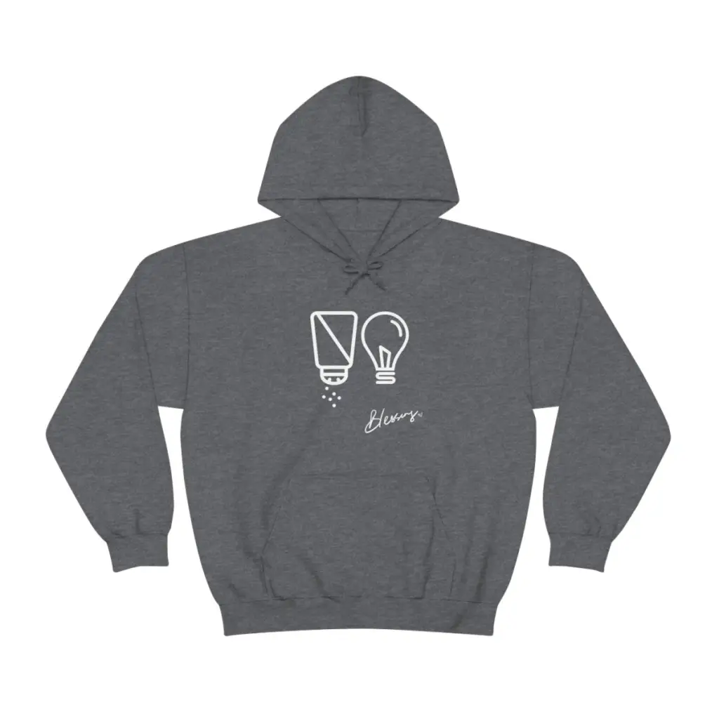 Salt and Light Christian Streetwear Hoodie | Oversize Aesthetic Faith Sweater for Worship God | Christian Gift for Him for Her
