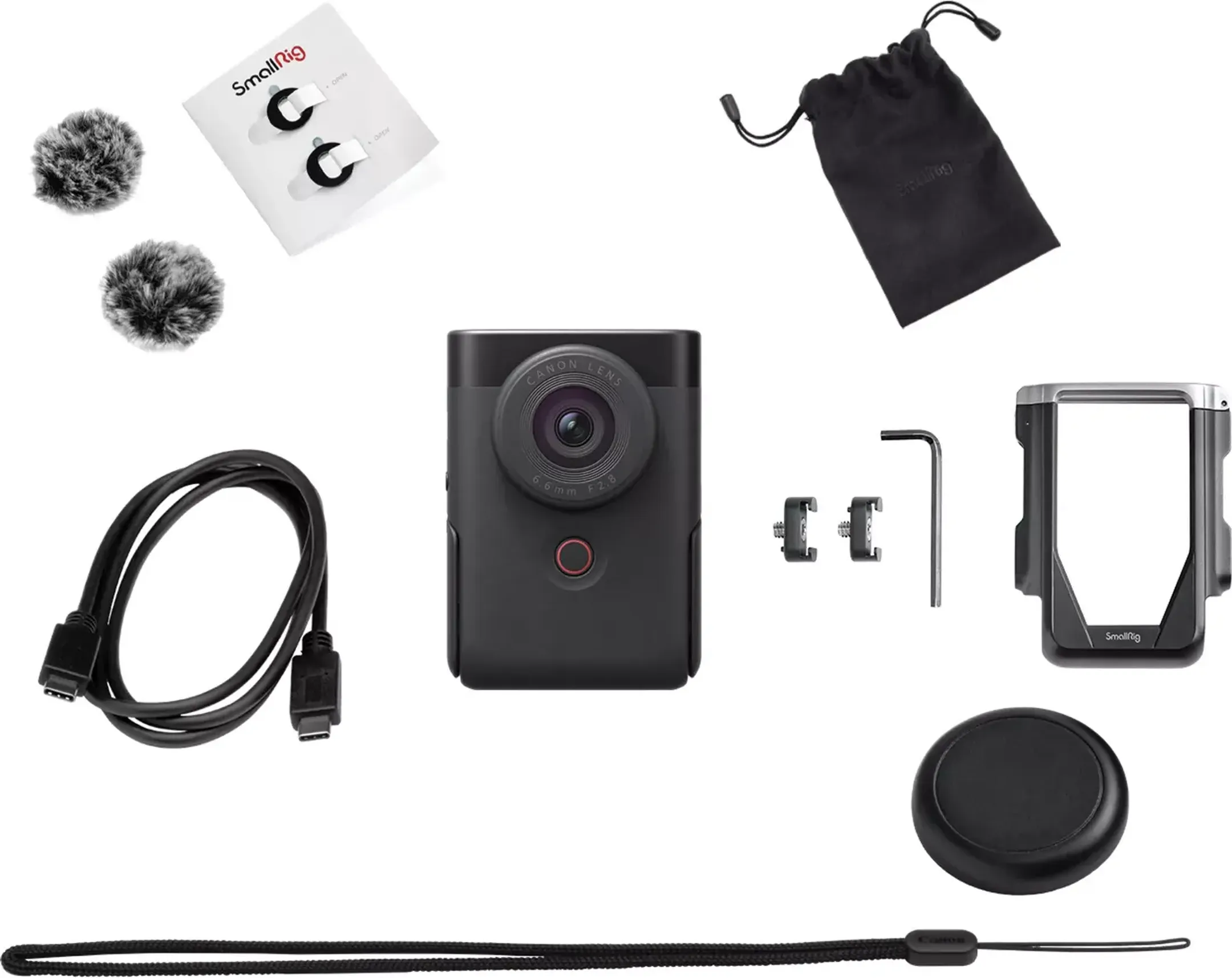 Canon PowerShot V10 Advanced Vlogging Kit - Zwart