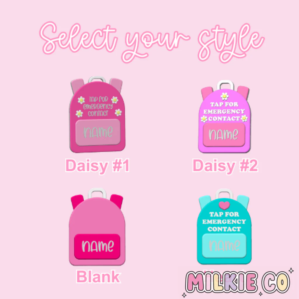 Emergency Contact NFC Keychain (Girl)
