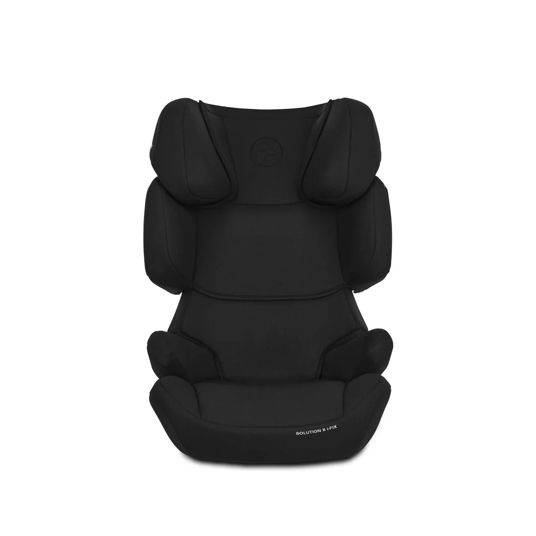 Seggiolino auto CYBEX Solution X i-Fix – Gruppo 2/3, Pure Black, con ISOFIX e poggiatesta regolabile in altezza