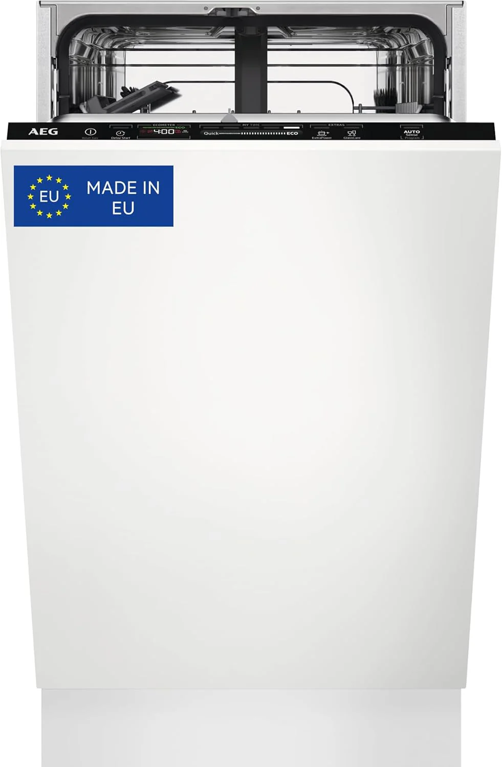 AEG FSB64907Z Integrated Dishwasher, 60 cm, 14 Place Settings, AirDry Drying, Satellite Sprinkler Arm, Glassware, 7 Programs, 3 Temperatures, 44 dB(A), 6000 Series, Class C