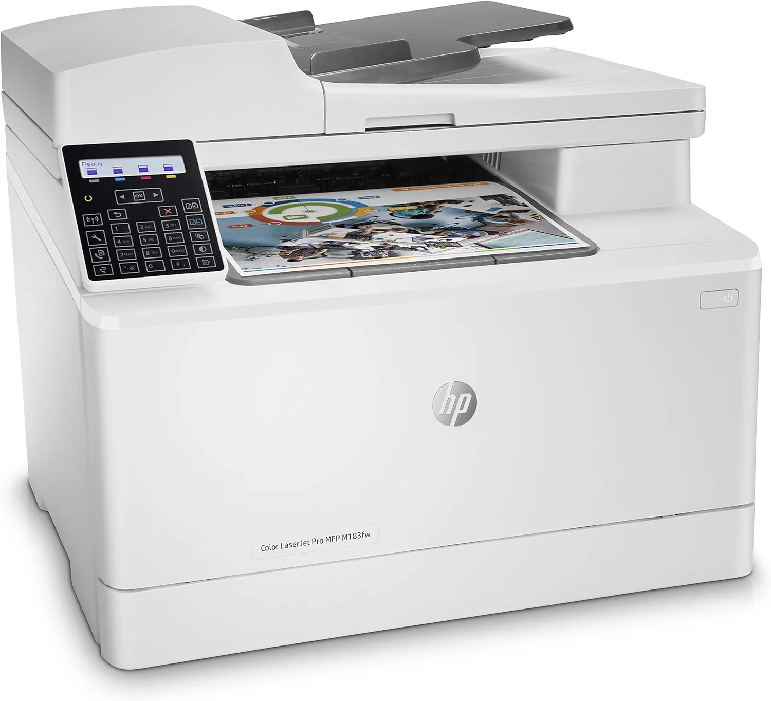 Stampante laser multifunzione a colori HP Color LaserJet Pro MFP 3302fdwg, Fax, Stampa automatica fronte/retro, Touchscreen, Wi-Fi, Ethernet, USB, HP Wolf Pro Security