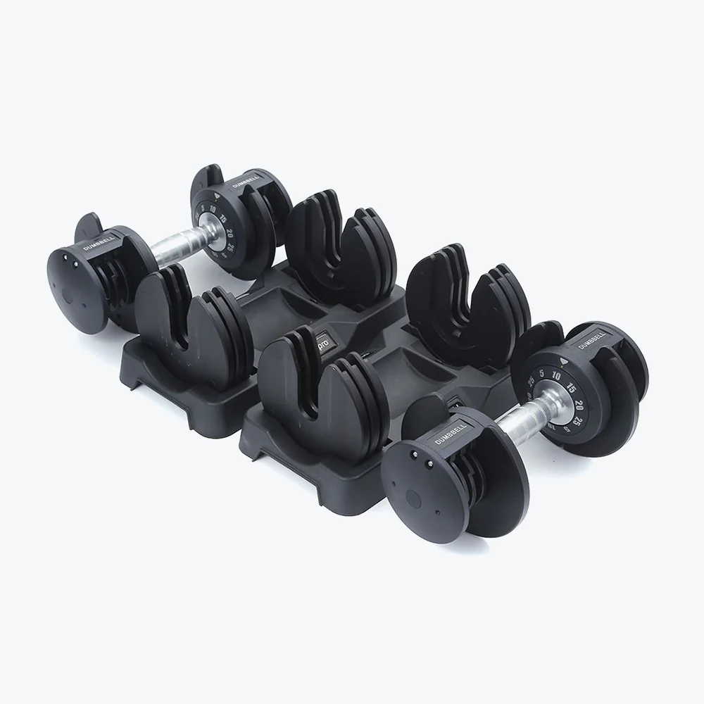 2025 Compacte Verstelbare Dumbbells 2,3-11,3 kg �C Duurzame Gietijzeren Dumbbells met Draai- en Vergrendelmechanisme voor Veelzijdige Thuistraining