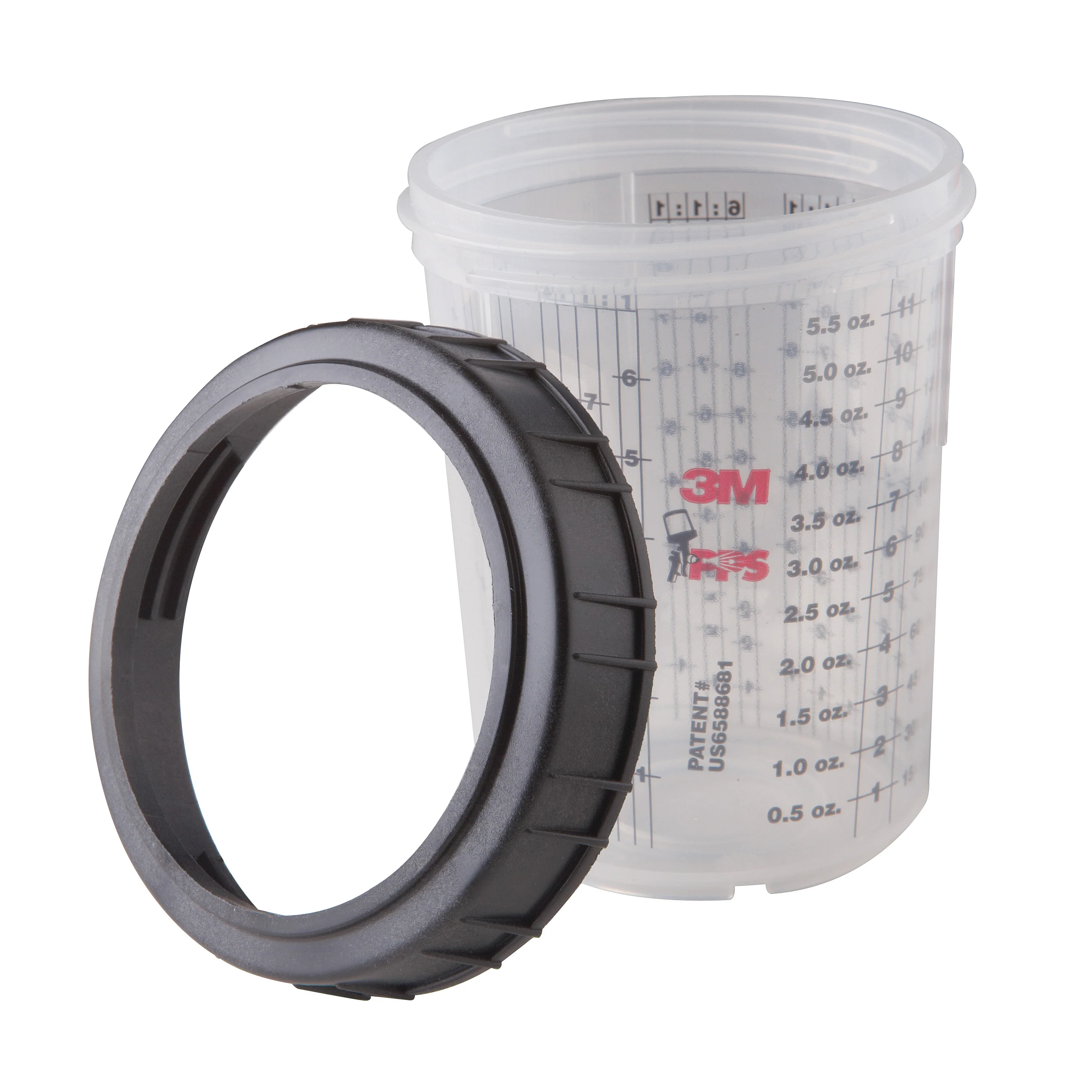 3M PPS 16115  ~  Paint Prep System Mini Cup & Collar 6 Oz. (177 ml)