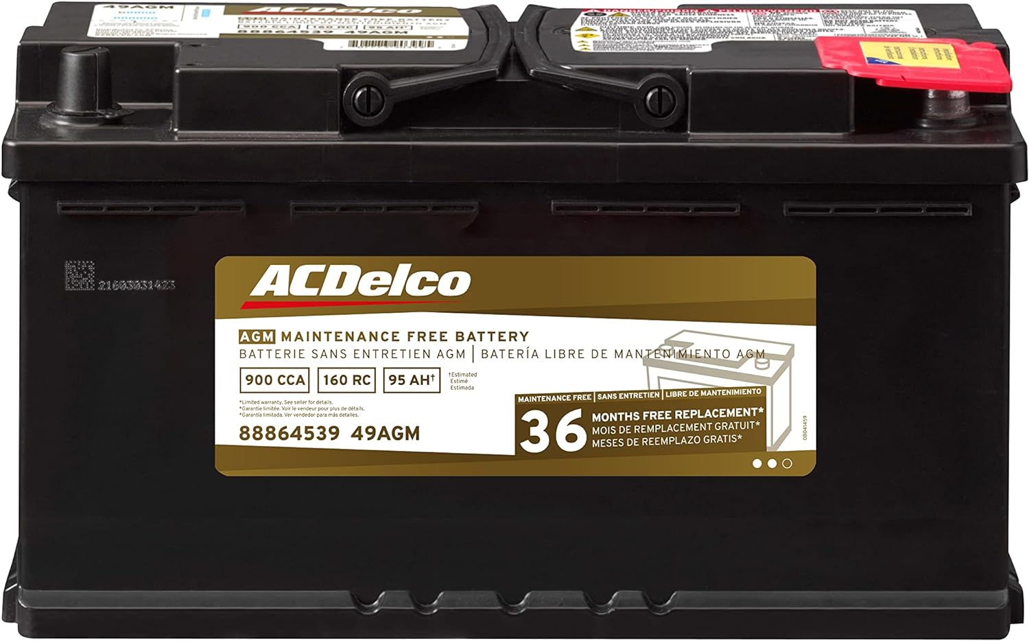 Gold 49AGM BCI Group 49 Battery