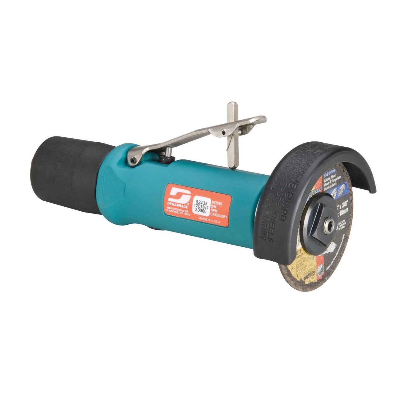 Dynabrade 52435  ~  3 Inch Diameter Straight-Line Cut-Off Wheel Tool .5 Hp 20000 Rpm Rear Exhaust 3/8 Inch-24 Spindle Thread