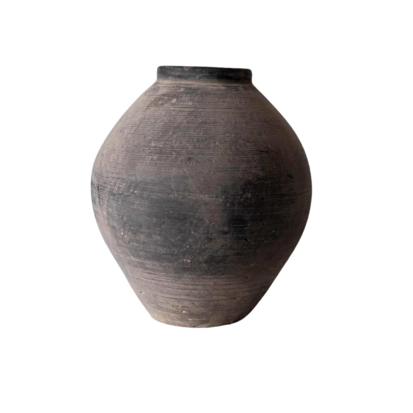 Vintage Round Grey Vase