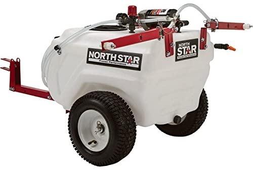 Irroratrice a braccio trainato NorthStar per applicazioni a diffusione e localizzate – capacità 21 galloni, 2,2 GPM, 12 Volt CC