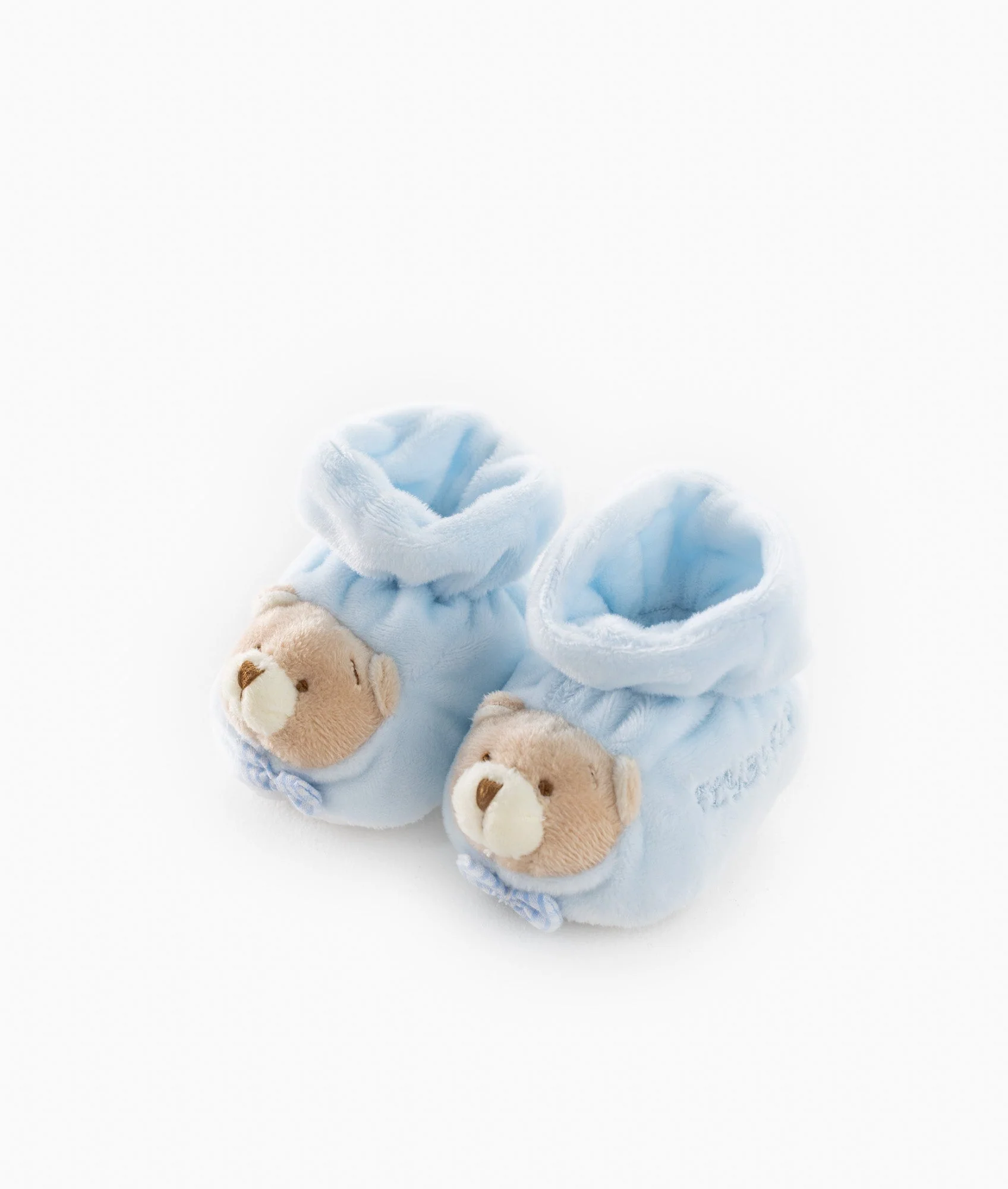 Bear Baby Booties | Blue