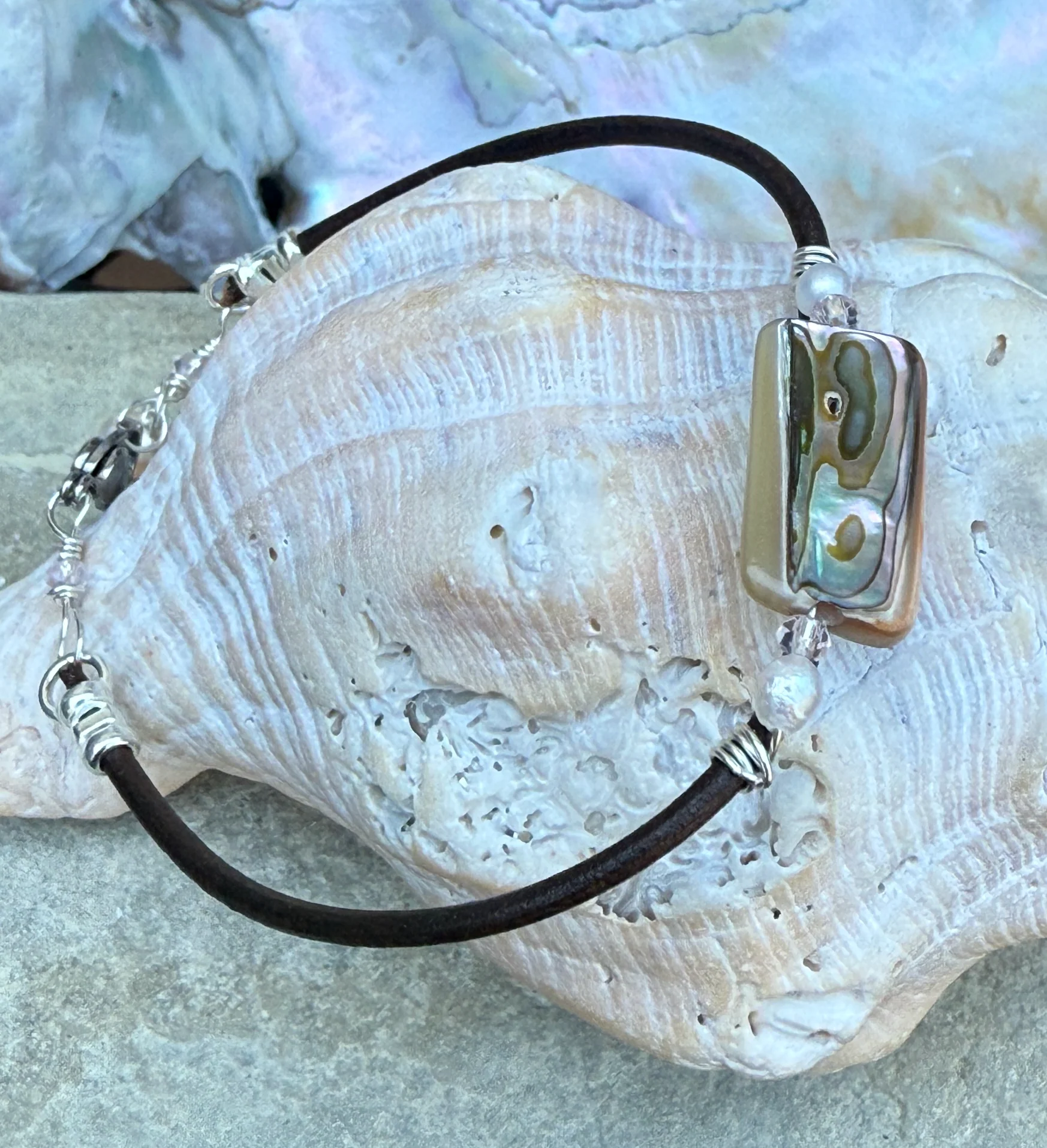 Abalone Peace Bracelet