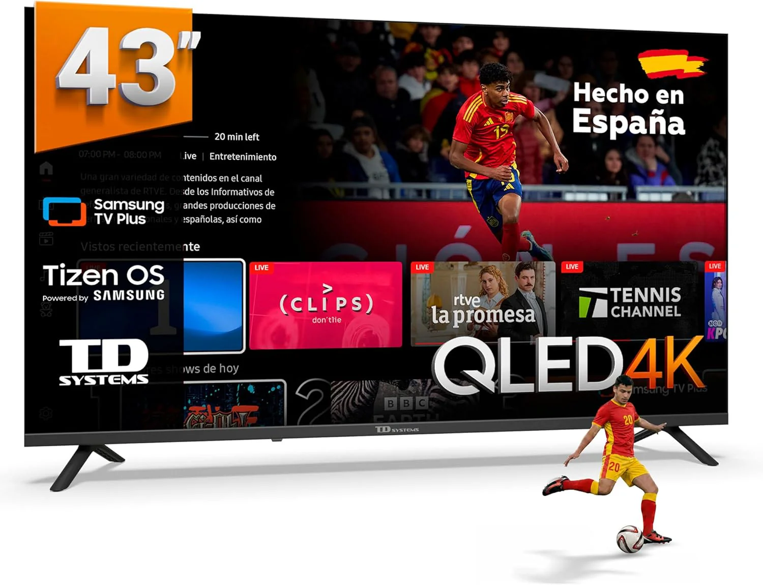 TD Systems - Smart TV 50 Inch 4K with Tizen OS 8.0 Powered by Samsung, Triple TV Tuner (DVB-T2/C/S2). 2026 TVs - PRIME50C22TIZEN