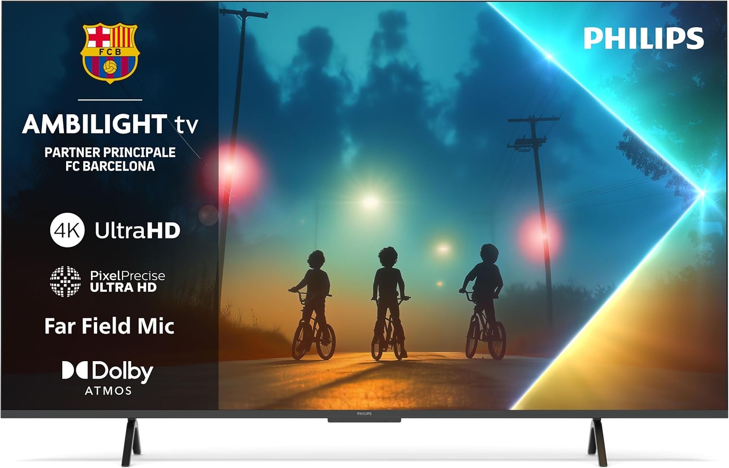 Philips Ambilight 43PUS8200 4K LED Smart TV - Display 43'' con piattaforma Titan OS, Pixel Precise Ultra HD e Dolby Atmos Sound - Funziona con Alexa e  Voice Assistant