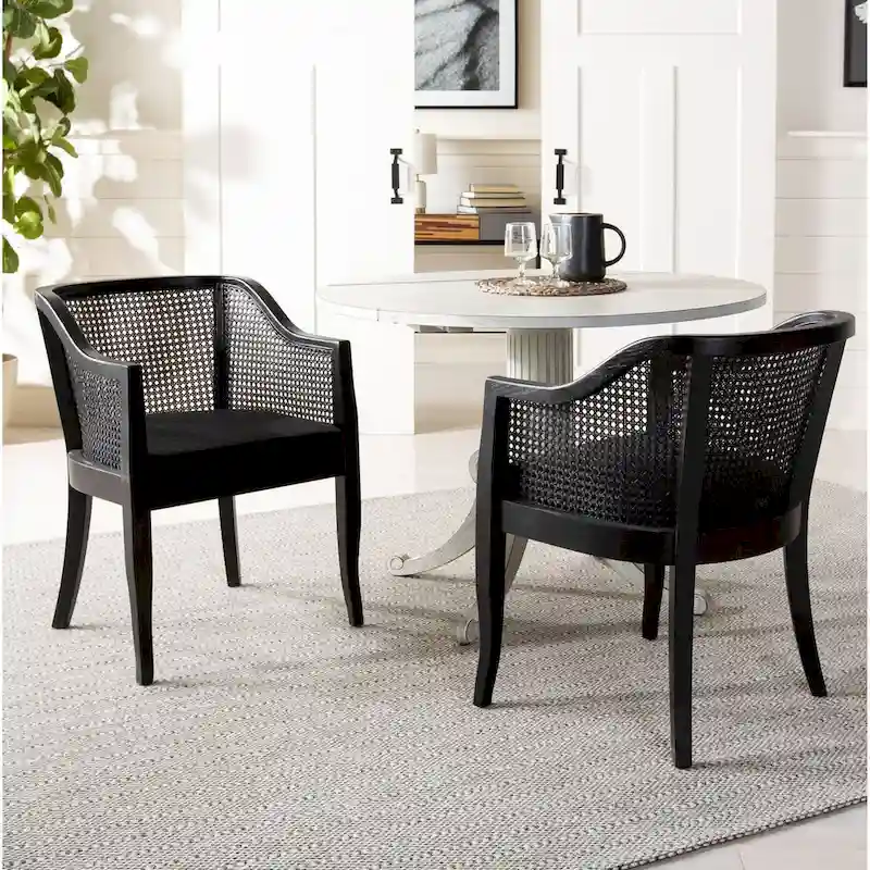 SAFAVIEH Jeane Antique White Drop Leaf Dining Table - 43 W x 43 D x 31 H - 43Wx43Dx31H