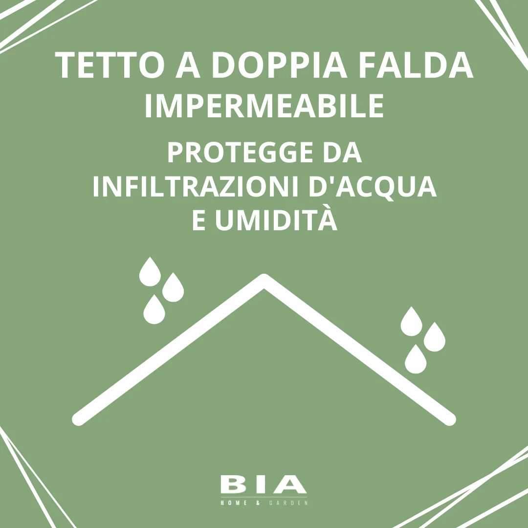 Spaziosa Casetta in Legno 4 x 3 m Senza Pavimento