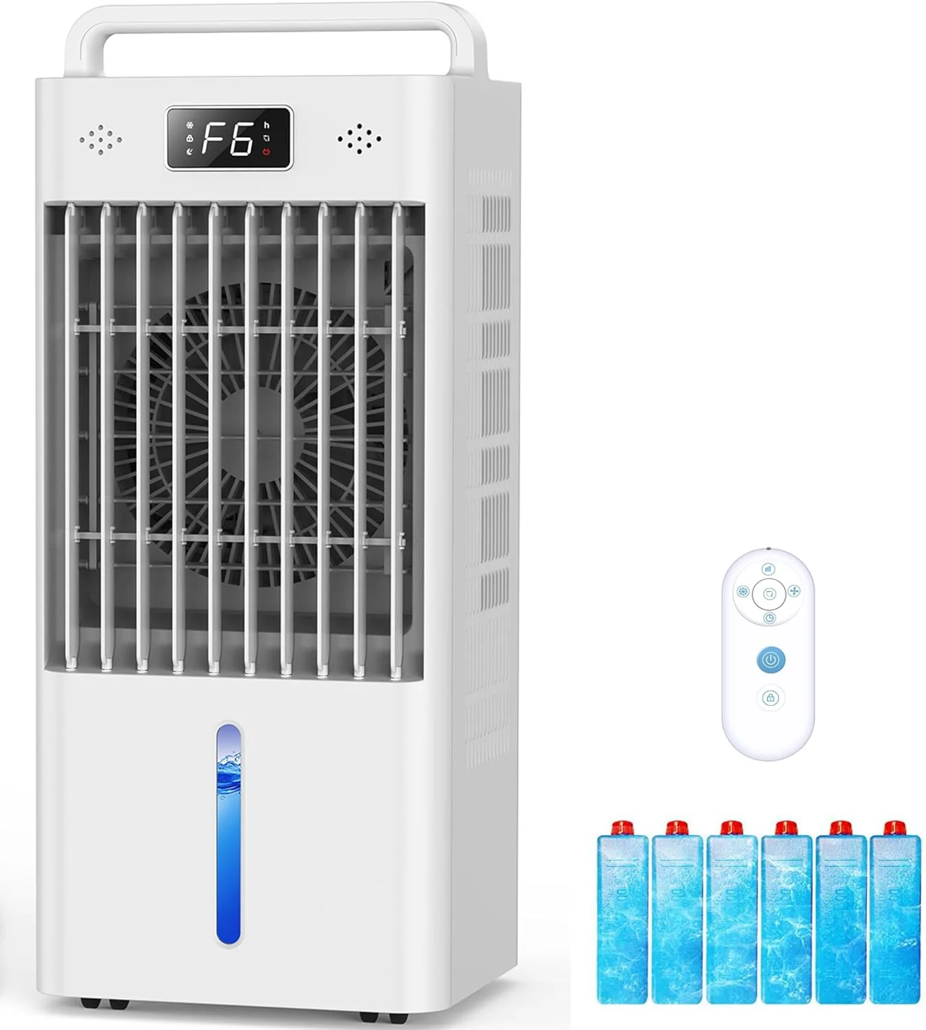 Portable Air Conditioners, 3-IN-1 Swamp Cooler, Evaporative Air Cooler,Remote & Touch Control, 90掳+90掳 Oscillation,LED Screen, Air Coolong Fan for Outdoor Indoor