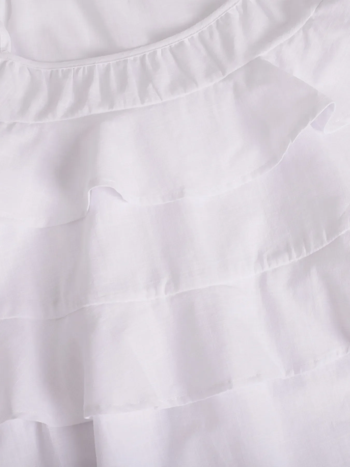 Ruffle Layered Tie Shoulder Cami Dress