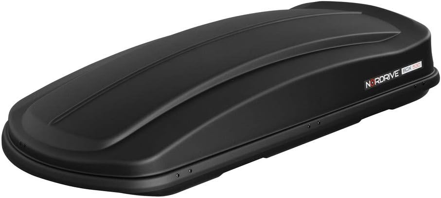 NORDRIVE N60019 Box 530 ABS Roof Box 530 Litres Black Embossed