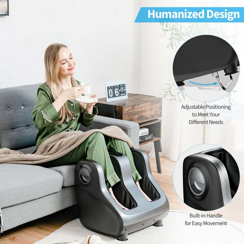 Foot Amp Calf Massager With Heat Amp Remote Shiatsu Kneading Electric Massage Machine With Adjustable Tilt Base Timer Lcd Screen